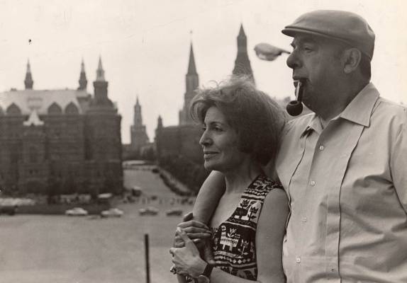 Pablo Neruda e sua esposa, Matilde Urrutia